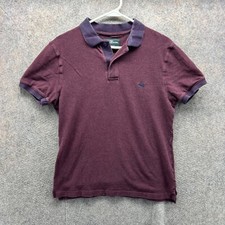 Rodd  Gunn Polo Shirt Mens Small Burgundy Sports Fit Short Sleeve Cotton Blend
