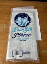 Vintage Duni Silk Water Repellent Tablecloth Table Cover 54" X 108" New