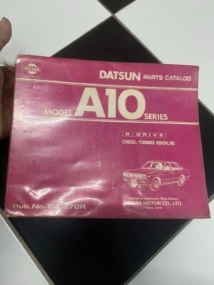 NISSAN DATSUN MODEL A10 SERIES Part List Catalog Original Genuine
