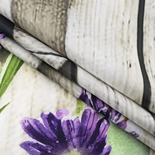 Western Barn Door Shower Curtain for Bathroom, Purple Lavender 60''Wx72''L Grey - Bild 4 von 7