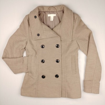 long beige peacoat