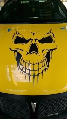 Skull Hood Decal large 30'' Graphic sticker Car Truck trailer boat vinyl Pro Made