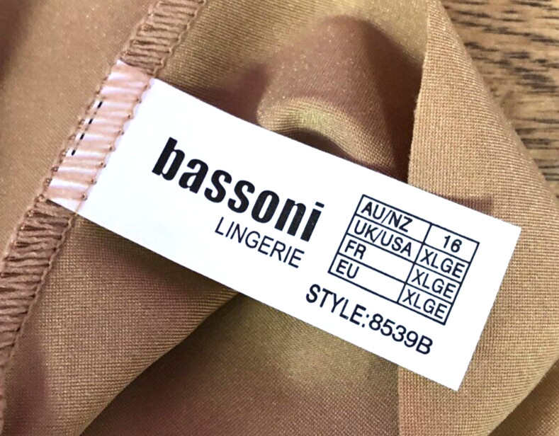 Bassoni Knickers XL Coffee No VPL 8539B  New with Tags image 4