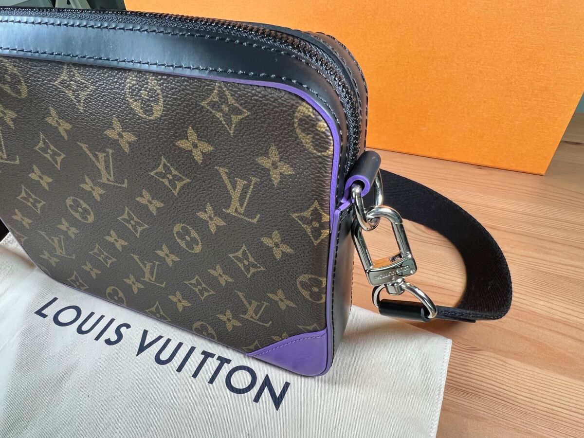 M46266 LOUIS VUITTON Trio Messenger Authentic Monogram Macassar