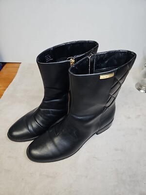 Calvin Klein Rene Black Boots Size 10M