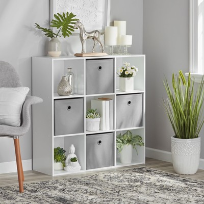 Mainstays 11'' 9-Cube Storage Organizer, White