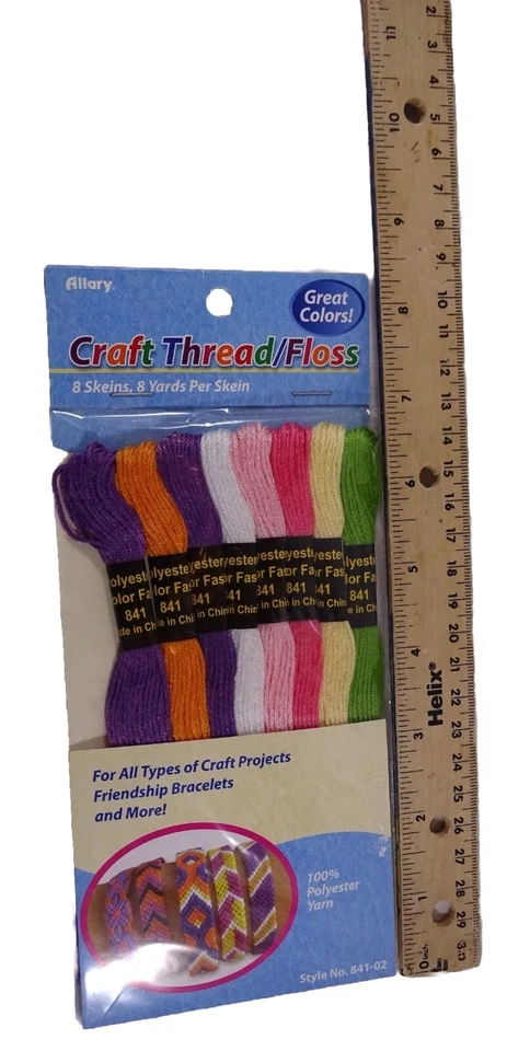 Multi Color Thread Floss 8 skeins Allary Craft Embroidery Needlecraft - Image 4 of 4
