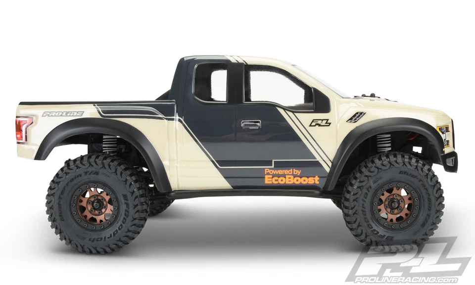 Pro-Line 3516-00 Clear Body Ford F-150 Raptor : SCX10 & 12.3" Wheelbase Crawlers - Image 2 of 4