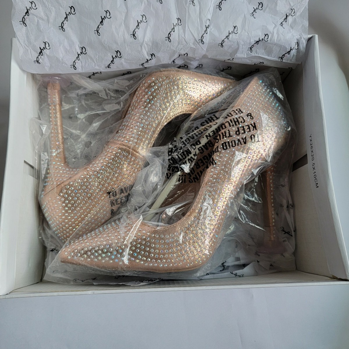Qupid Sparkly Rhinestone Rose Gold Stiletto Heels | eBay Qupid Sparkly Rhinestone Rose Gold Stiletto Heels | eBay