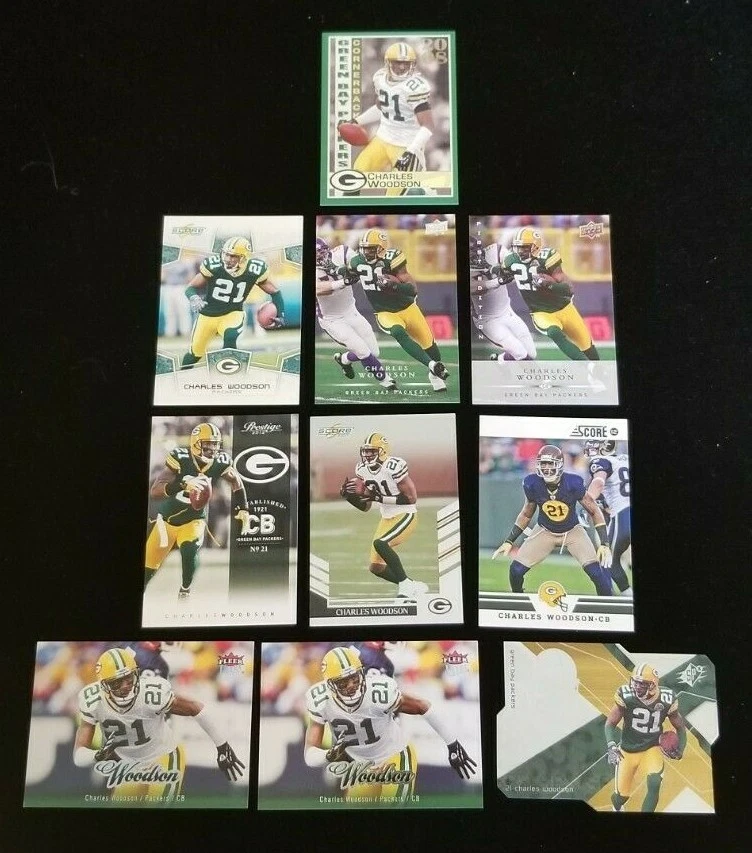 CHARLES WOODSON HOF Green Bay Packers NFL Football Cards - You Pick the Card - Image 3 of 3