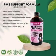 Organic PMS Support Formula By Livingston Natural Herbal Labs, Plant-Based 16 oz