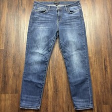 Judy Blue Relaxed Fit Jeans Medium Wash Distressed Women  s Size 15/32