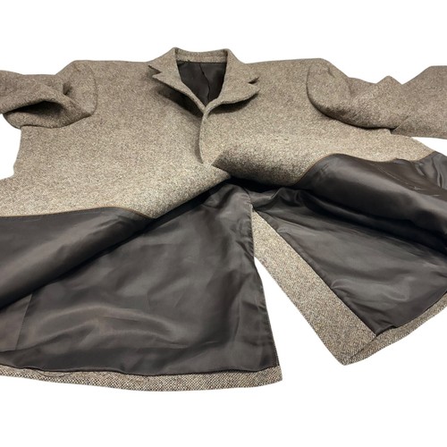 40R/44R John Blair wool Tweed Suit Jacket Sport Coat Blazer Brown Speckle New - Picture 13 of 14