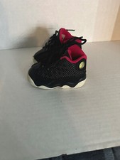 NIKE AIR JORDAN 13 XIII RETRO BLACK VOLTAGE CHERRY SHOES 414581-001 4C TODDLER