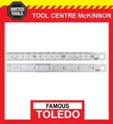 FAMOUS TOLEDO 150B/6 150mm / 6" STAINLESS STEEL DOUBLE SIDED METRIC & A/F RULE
