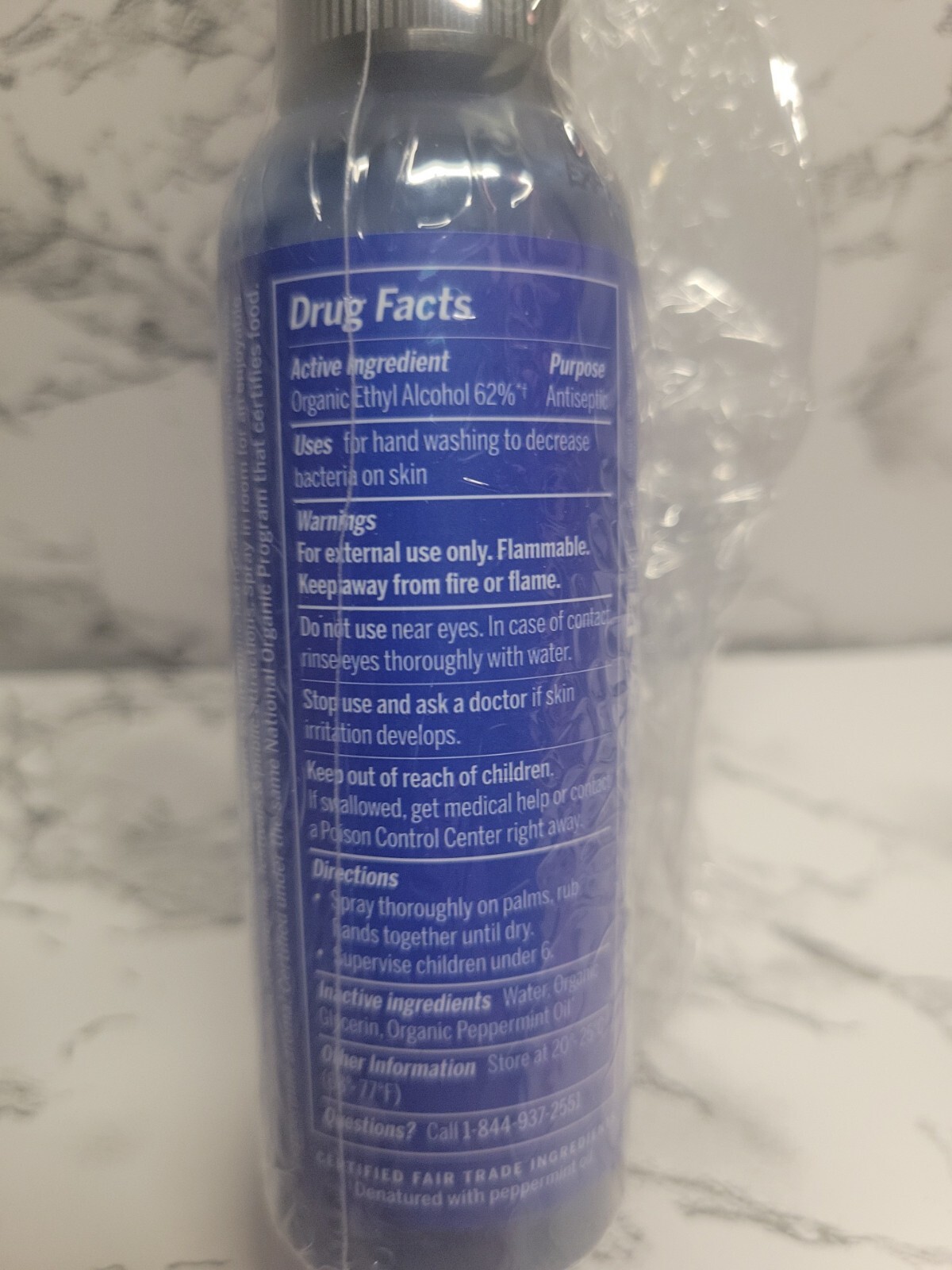 Dr. Bronner's Organic Hand Sanitizer Spray Peppermint 2 fl oz for sale