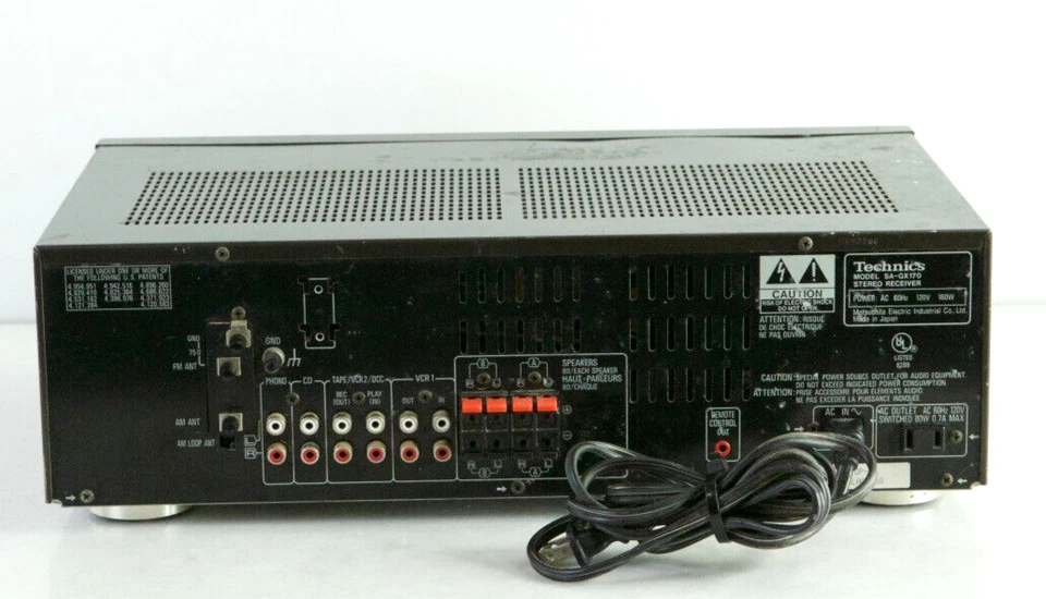 Technics SA-GX170 AM/FM Stereo Receiver No Remote m557 - Image 3 of 4
