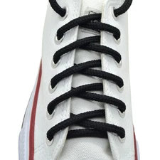 2 Pairs Round Athletic Sport Sneaker "Black" 27",36",45",54",63" String Shoelace