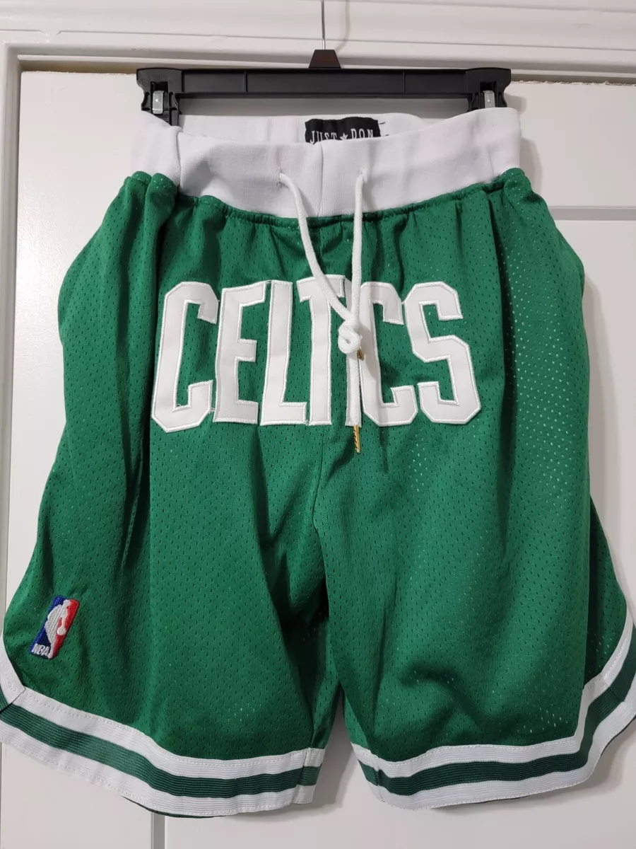 NBA Boston Celtics Just Don Basketball Shorts, Men’s Size M