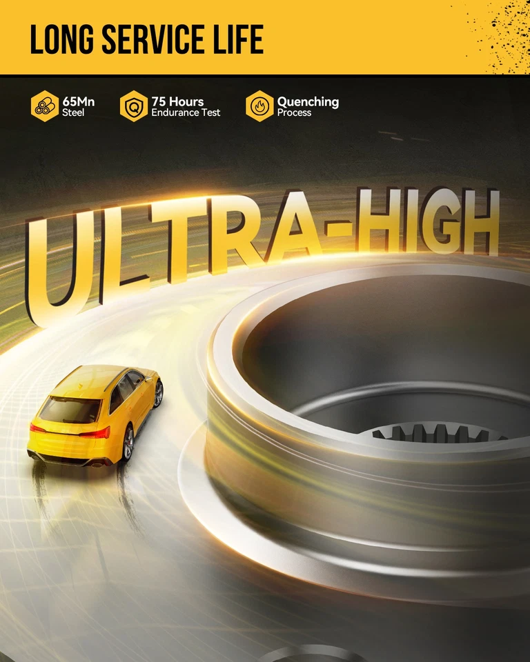 Rear LH or RH Wheel Hub Bearing Assembly for Scion iQ 2013 Toyota Prius C Yaris - Image 3 of 4