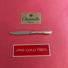 COUTEAU TABLE 24,5 CM CHRISTOFLE CHINON METAL ARGENTE  TRÈS BEL ETAT