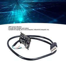 2MP Camera Module 72 Degree No Distortion Manual Focusing USB Wired Camera
