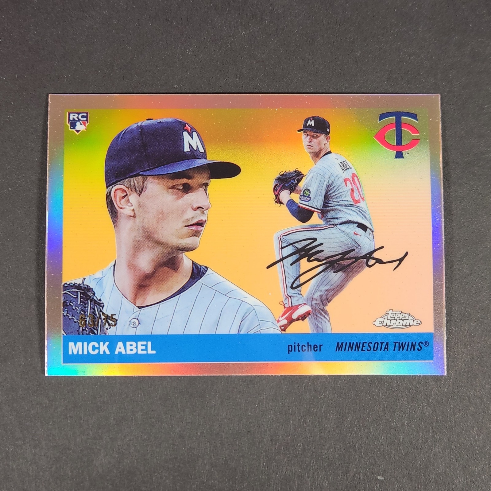2025 Topps Chrome Platinum #22 Mick Abel Rose Gold Refractors #/75