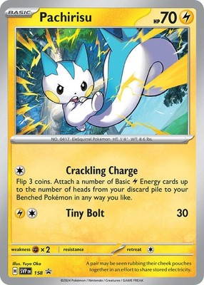 Pachirisu Holo Promo SV: Scarlet & Violet Promo Cards 158 NM