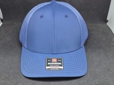 Richardson Mens EST 1970 Flex Fit Trucker Hat Snapback Mesh Blue Cap Adjustable