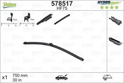 Wischblatt für CITROËN FORD PEUGEOT RENAULT DS C4 II DS4 DS5 Kasten/Schrägheck