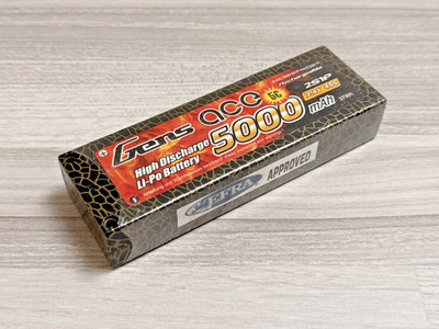 Gens Ace 2s Lipo Akku Hard Case 5000mAh - 40C - ROAR Approved - Mugen HPI LRP