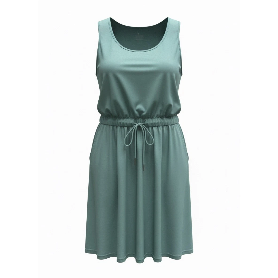 Jack Smith Dames Cross Back Sportjurk Voorkant Slit U-hals Mouwloze Jurk