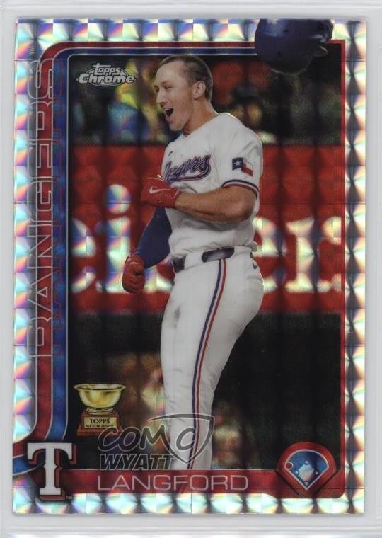 2025 Topps Chrome Geometric Refractor Wyatt Langford #68 tw0