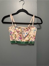 Victoria's Secret Light Pink Floral corset bra