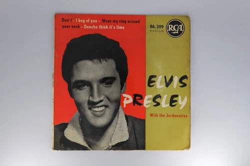 ELVIS PRESLEY rare French RCA EP Blue label "Don't" plus 3 other songs