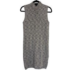 Forever 21 100% Cotton Knit Sweater Dress Mock Neck Small