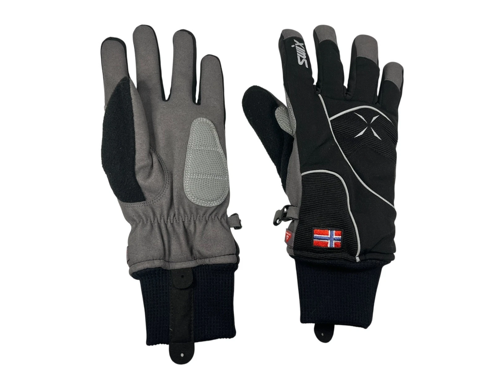 SWIX Black Norway-Flag Warm NORDIC SKI GLOVES Winter Hike Outdoor Gear Men's M