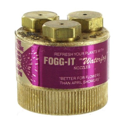 ''FoggIt Mist Spray Nozzle for Seedlings & Humidity  Brass Jets & Body''