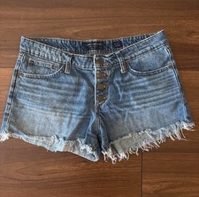 Lucky Brand Women's Denim Shorts The Cut Off Button Fly Size 6/28