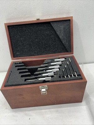 Starrett No. 436.1 Outside Micrometer Set 0 To 6  Set. 2-3  Piece Is Different!