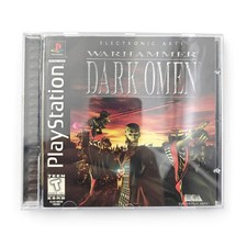 Warhammer Dark Omen PS1 PlayStation 1 Case Manual Inserts Tested