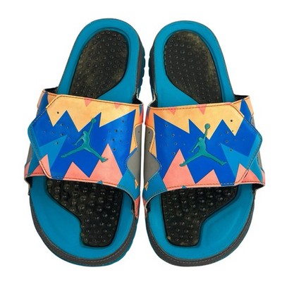 Air Jordan Men's Hydro Retro Slide Sandals Dark Grey Blue Turquoise  705467-013