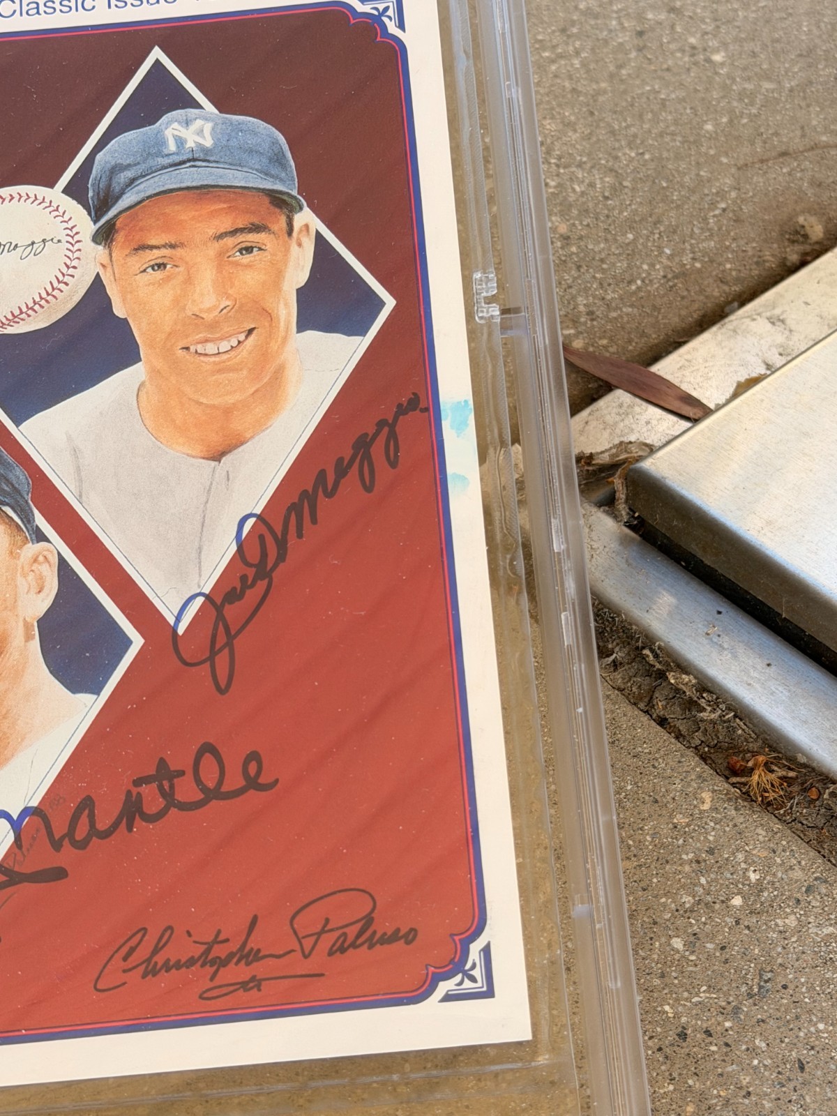Mantle & Dimaggio signed Volume 1 Legends Magazine Authenticated by PSA a 10. view 8