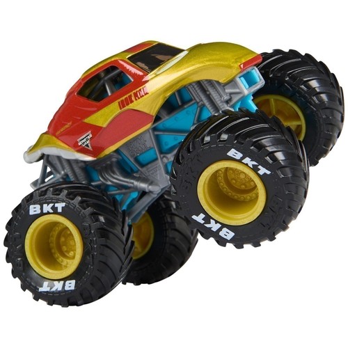 Monster Jam Marvel Iron Man Vs. War Machine Die-Cast Monster Trucks 1:64 Scale - Picture 8 of 9