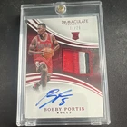 Panini Immaculate Collection Bobby Portis RC Auto Patch Red /25 #142 Bulls