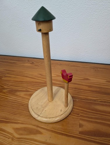Birdhouse Wooden Paper Towel Holder from Handmade - Kitchenware (Wood Paper Towe