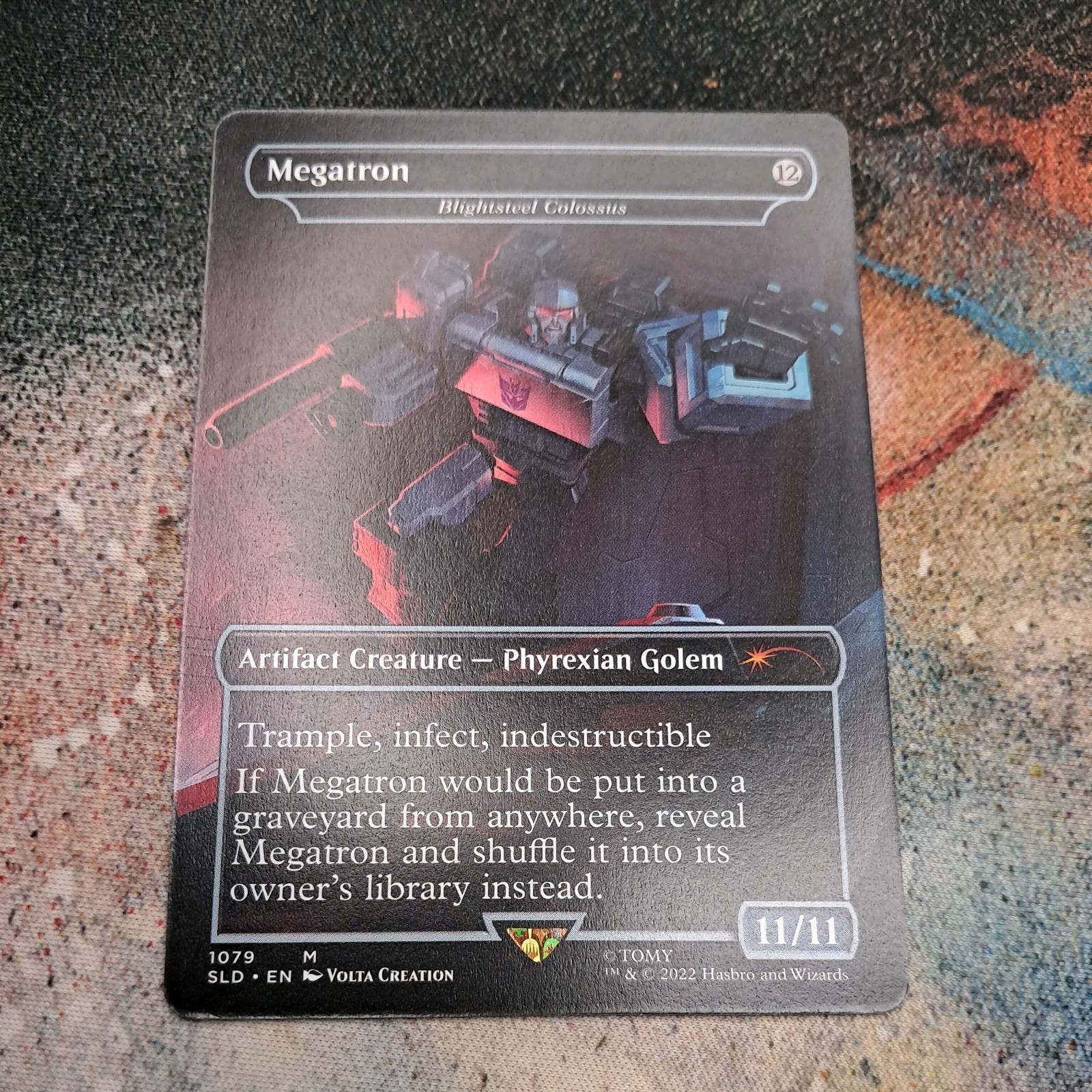 MTG Megatron - Blightsteel Colossus - Borderless, NM-Mint, English Secret Lair D