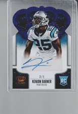 2013 Panini Crown Royale #156 Kenjon Barner Purple #/5