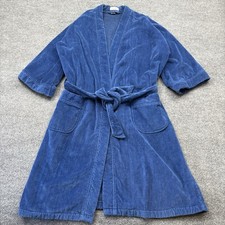 Vintage Christian Dior Bath Robe Mens One Size Blue Monsieur Terry Quiet Luxury