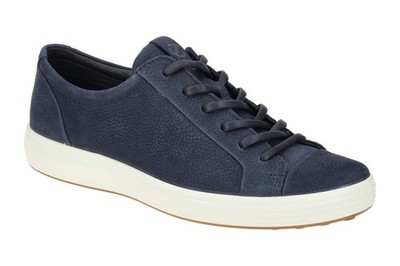 Ecco SOFT 7 MEN`S Herrenschuhe - sportliche Halbschuhe - Schnürschuhe blau NEU